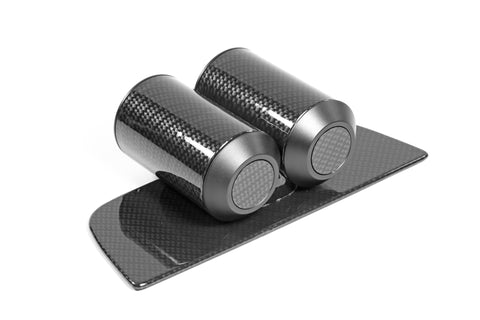Premium Dashboard Gauge Pod for Camaro-Two Gauge Carbon/Matte Black